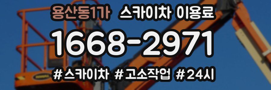 용산동1가 스카이차 이용료
