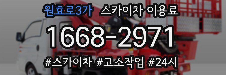 원효로3가 스카이차 이용료