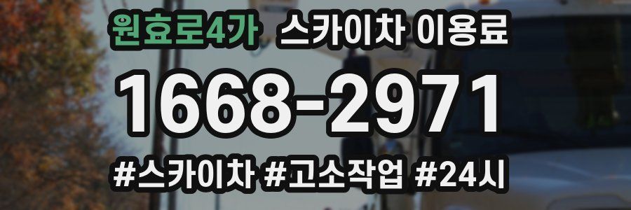 원효로4가 스카이차 이용료