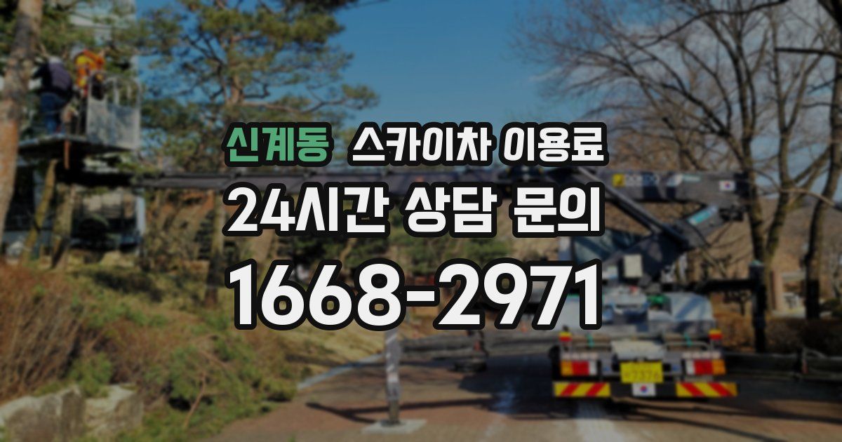 신계동 스카이차 이용료