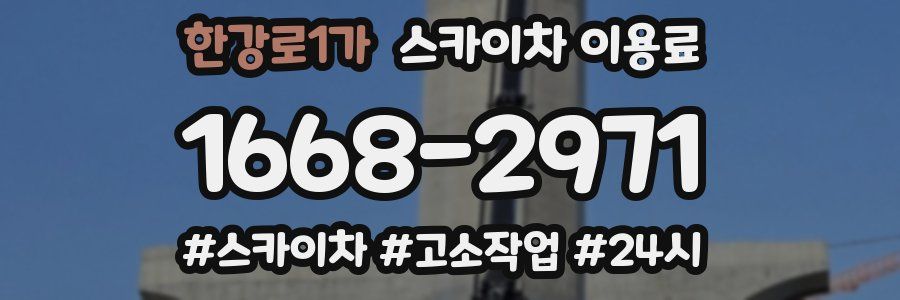 한강로1가 스카이차 이용료
