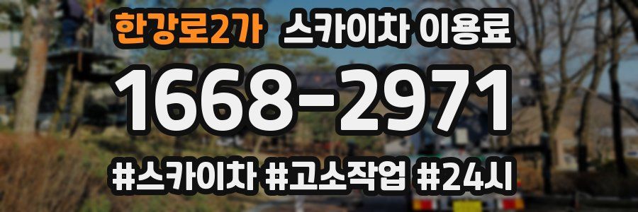 한강로2가 스카이차 이용료
