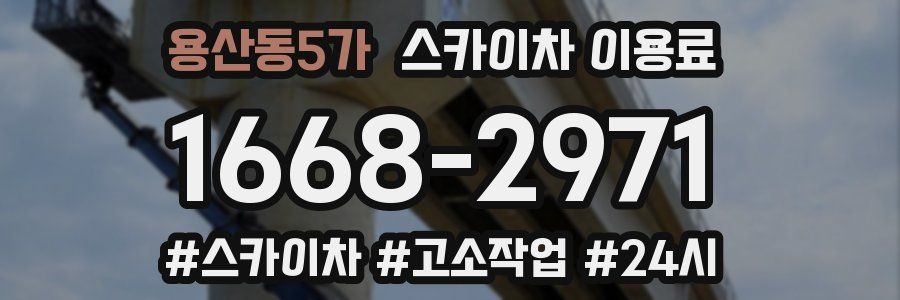 용산동5가 스카이차 이용료