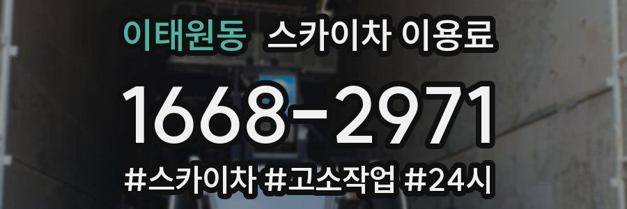 이태원동 스카이차 이용료