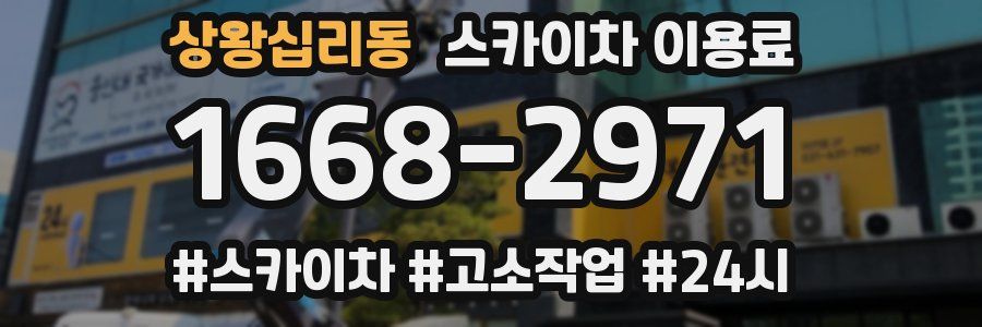 상왕십리동 스카이차 이용료