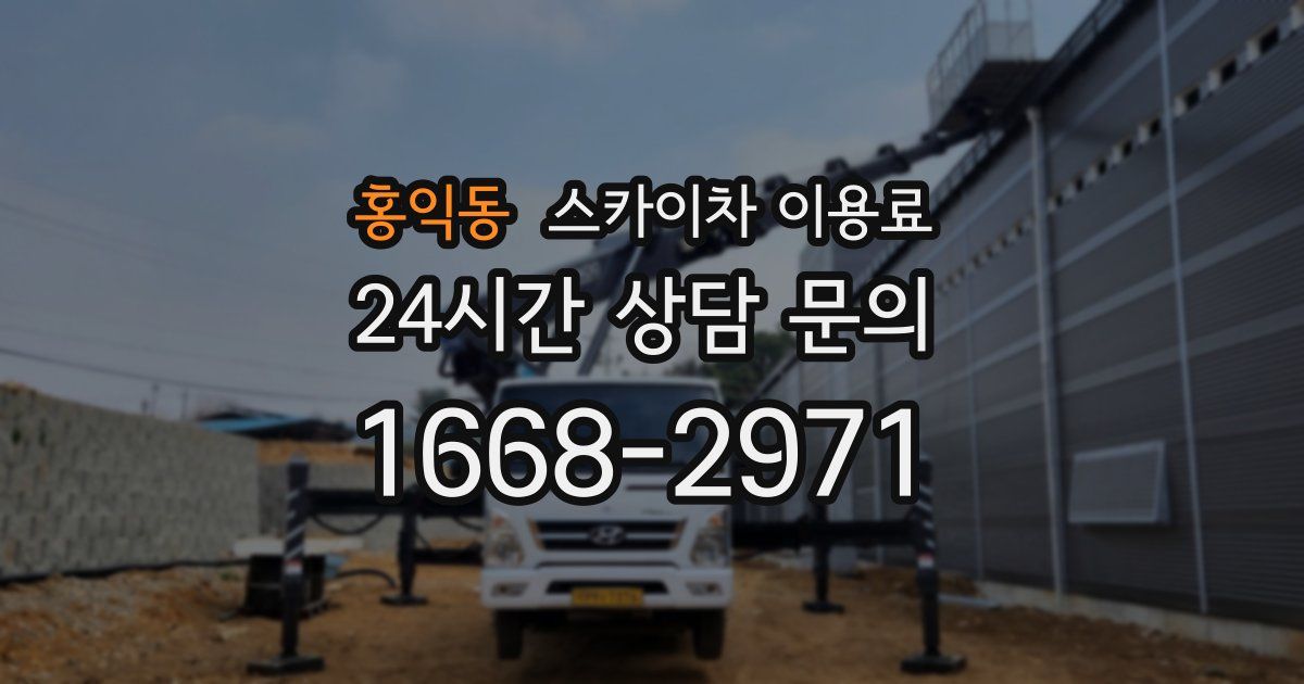 홍익동 스카이차 이용료