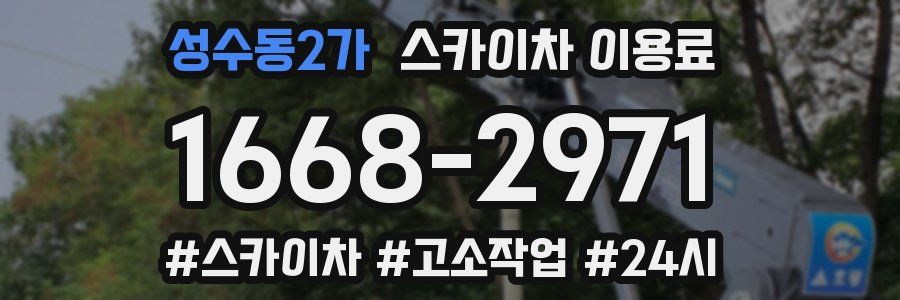 성수동2가 스카이차 이용료