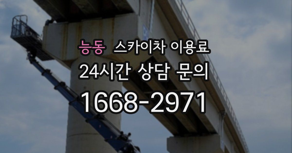 능동 스카이차 이용료