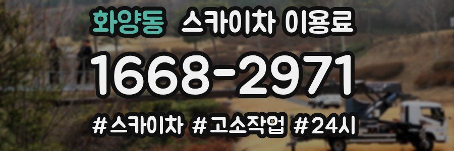 화양동 스카이차 이용료