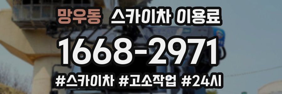 망우동 스카이차 이용료