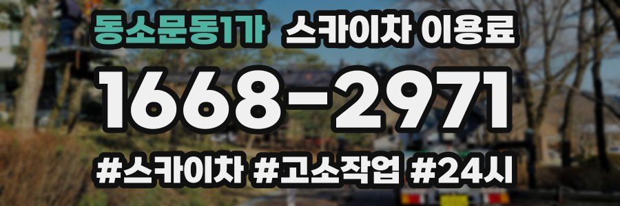 동소문동1가 스카이차 이용료