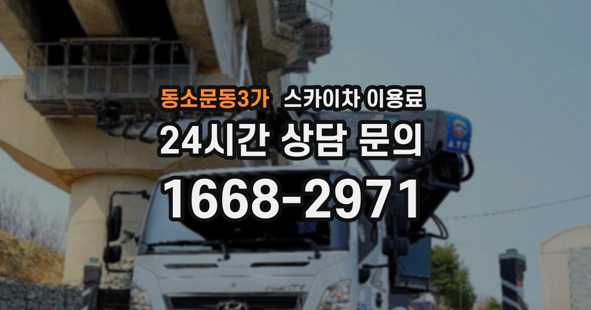 동소문동3가 스카이차 이용료