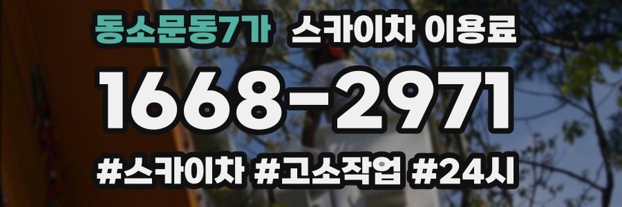 동소문동7가 스카이차 이용료