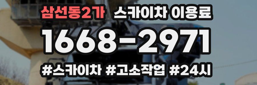 삼선동2가 스카이차 이용료