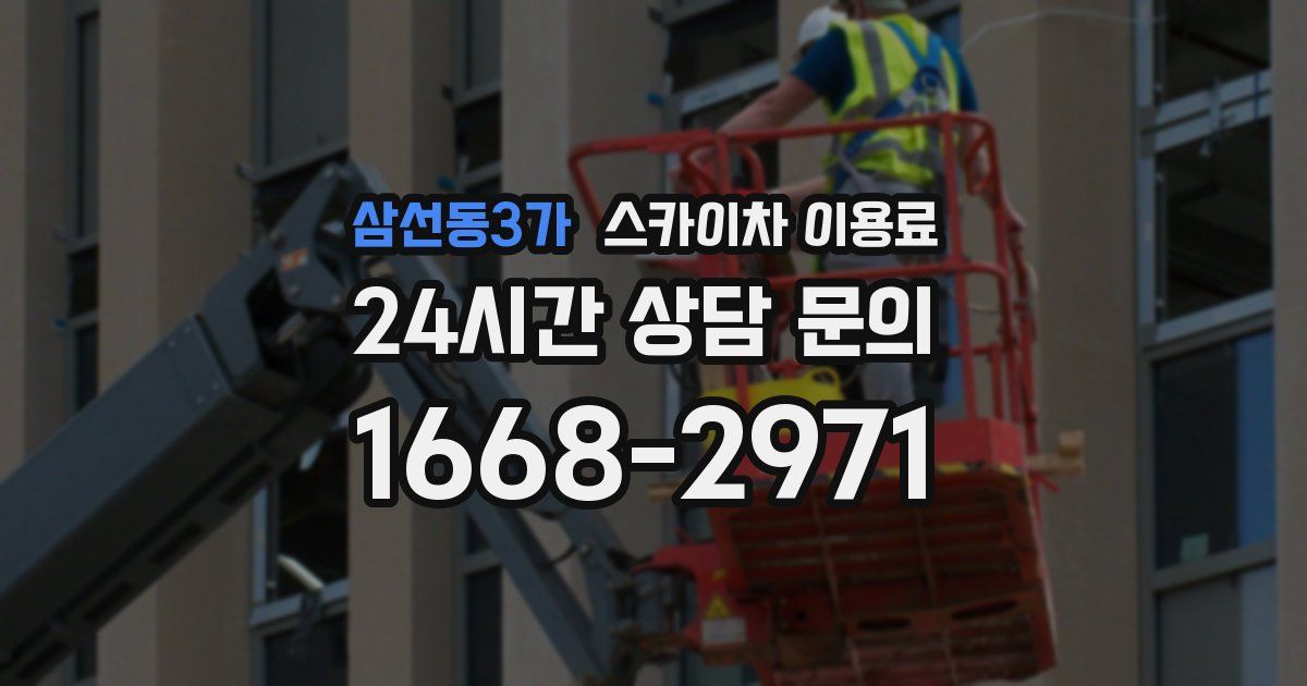 삼선동3가 스카이차 이용료