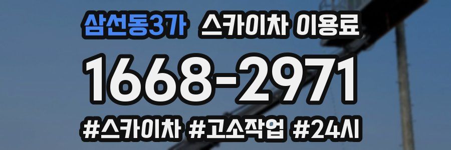 삼선동3가 스카이차 이용료