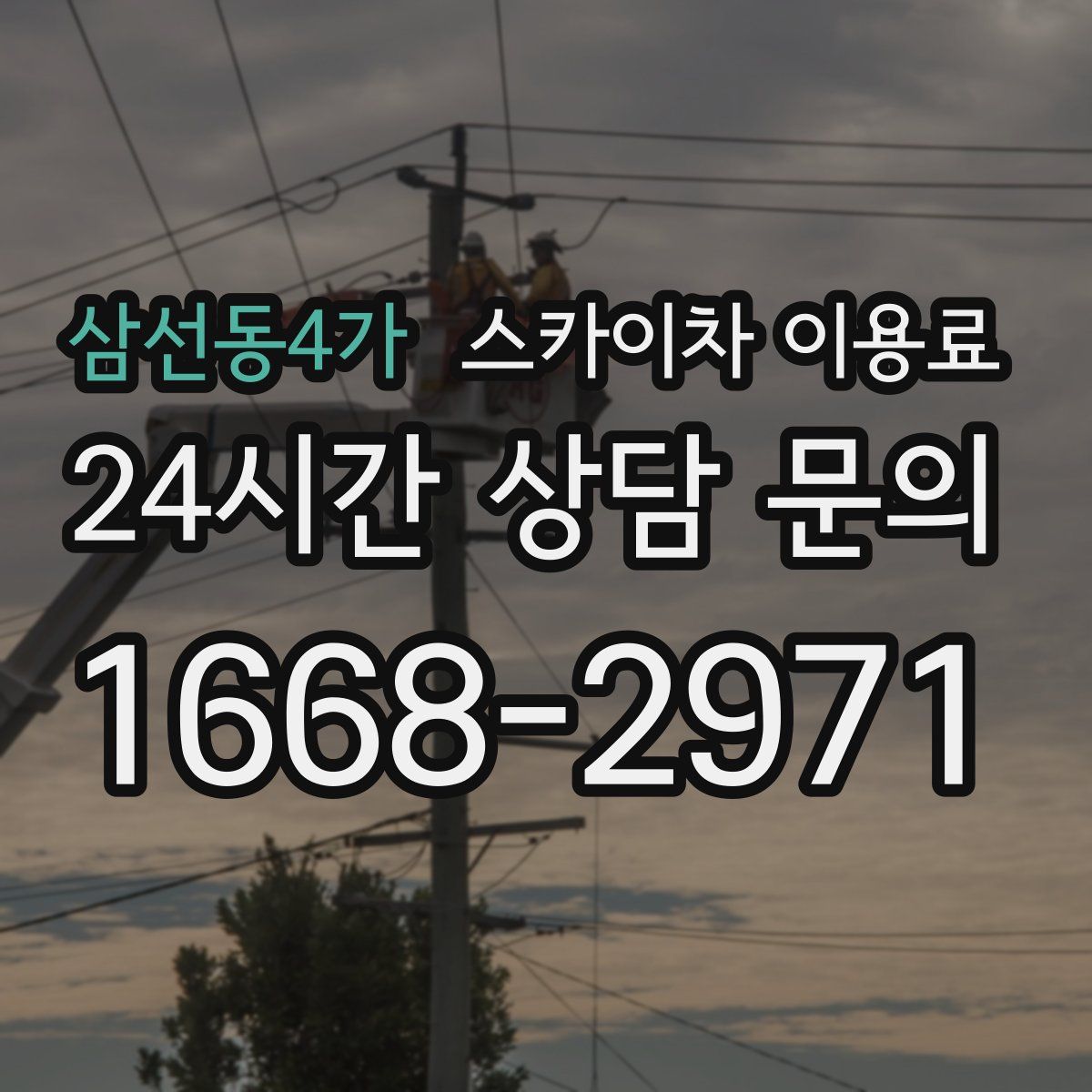 삼선동4가 스카이차 이용료