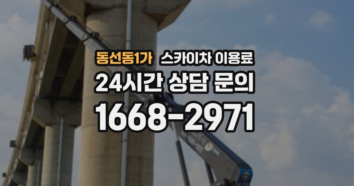 동선동1가 스카이차 이용료