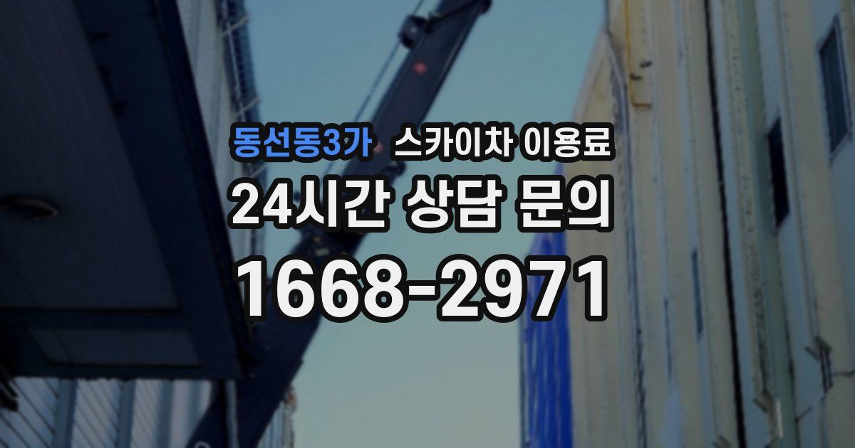 동선동3가 스카이차 이용료