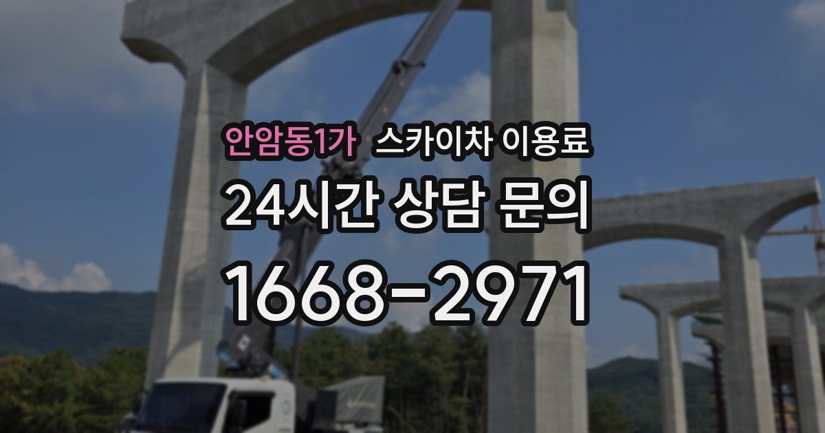 안암동1가 스카이차 이용료
