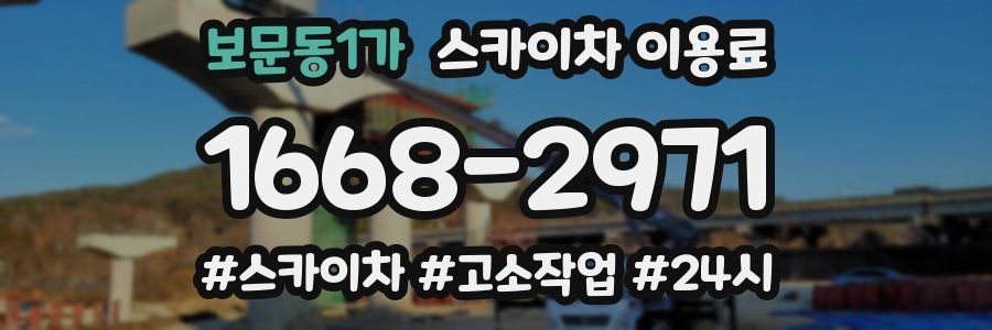 보문동1가 스카이차 이용료