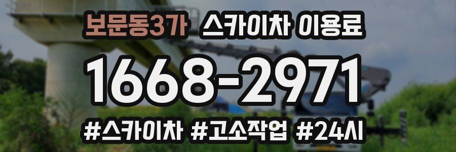 보문동3가 스카이차 이용료