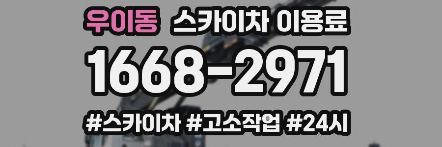 우이동 스카이차 이용료
