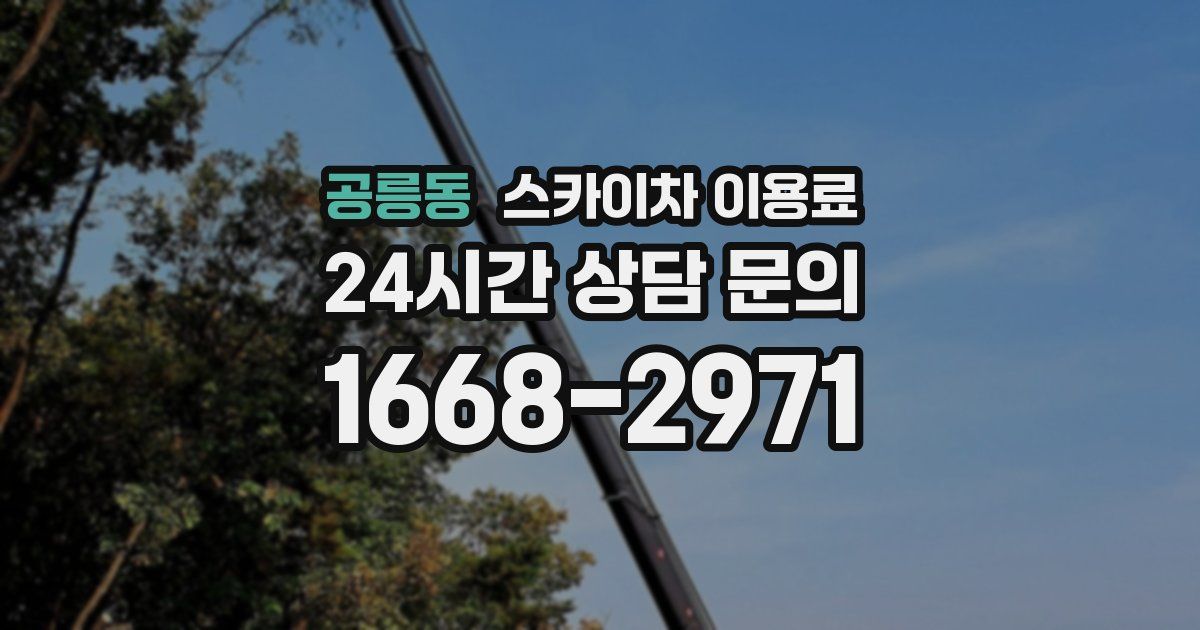 공릉동 스카이차 이용료