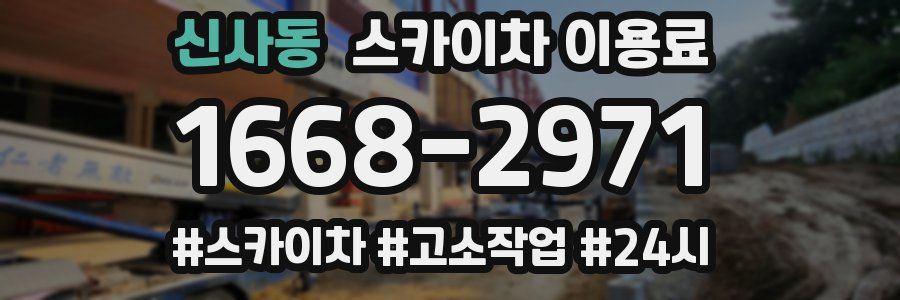 신사동 스카이차 이용료