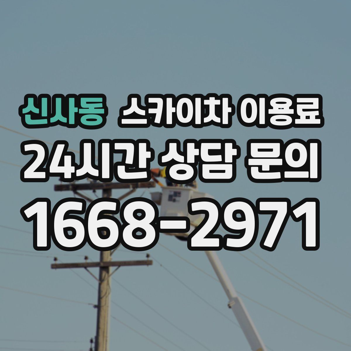 신사동 스카이차 이용료