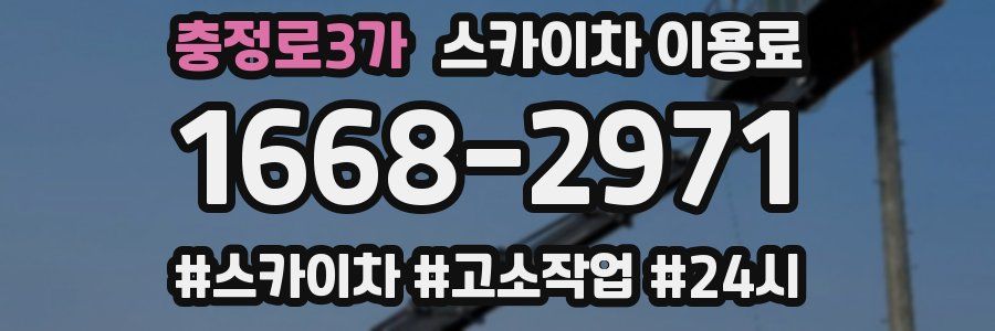 충정로3가 스카이차 이용료