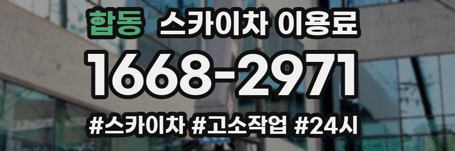 합동 스카이차 이용료