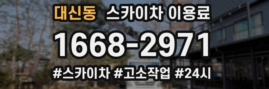 대신동 스카이차 이용료