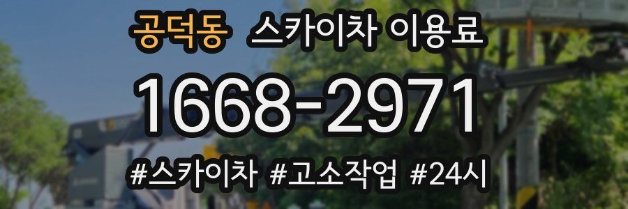 공덕동 스카이차 이용료