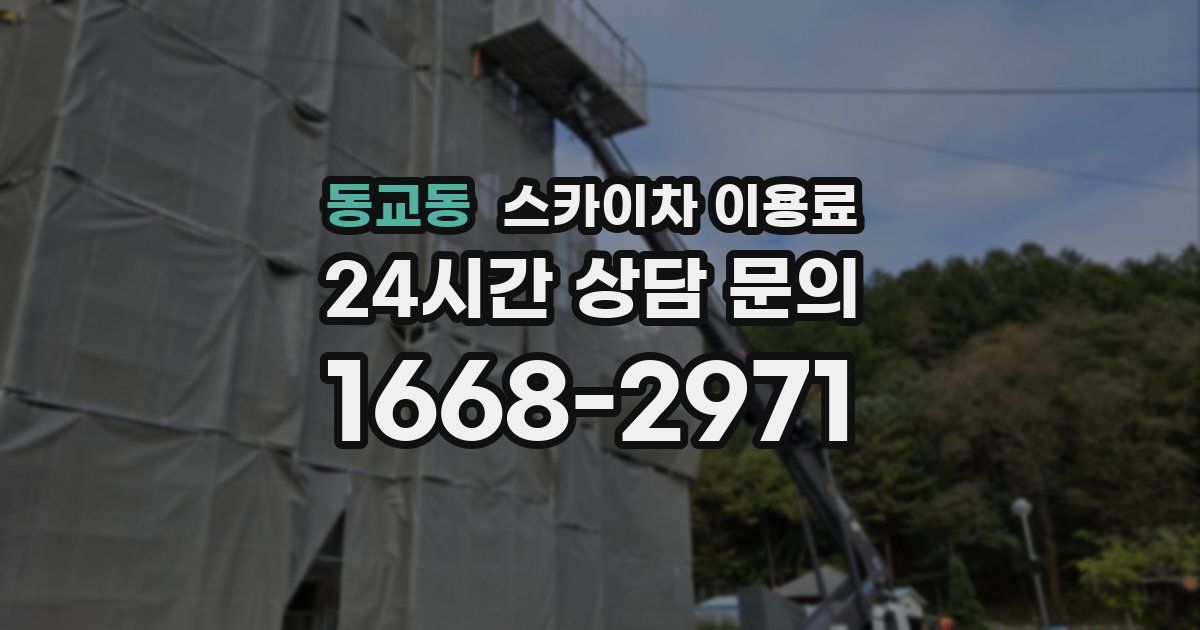 동교동 스카이차 이용료