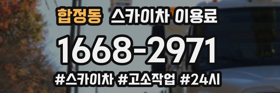합정동 스카이차 이용료