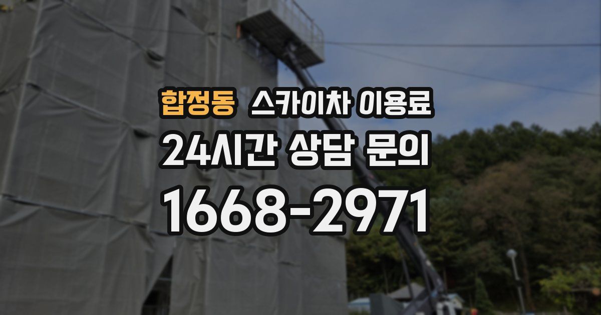 합정동 스카이차 이용료