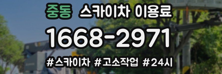 중동 스카이차 이용료