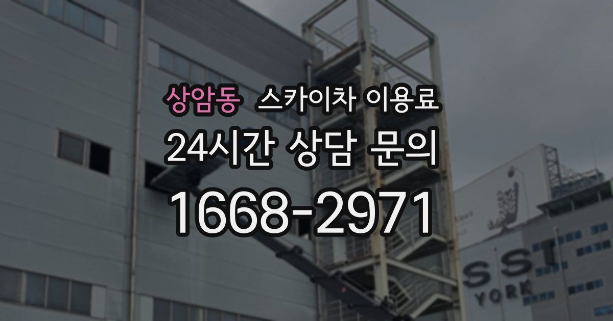 상암동 스카이차 이용료