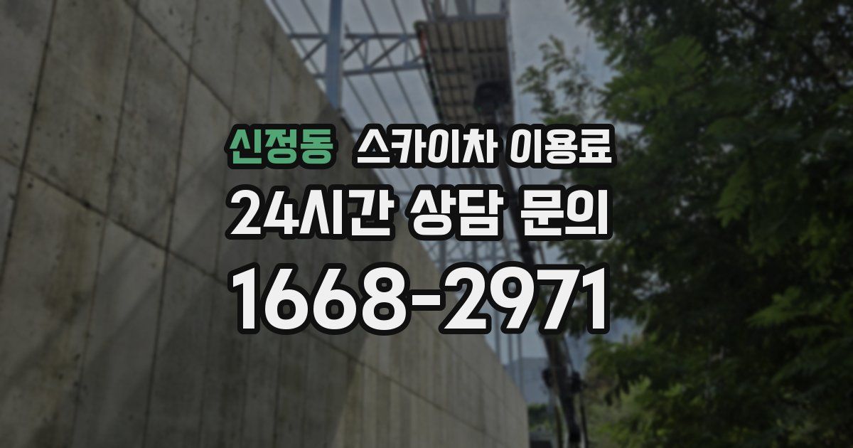 신정동 스카이차 이용료