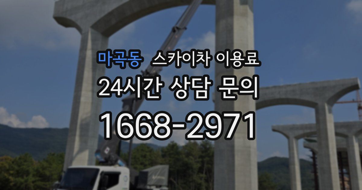 마곡동 스카이차 이용료