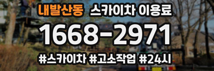 내발산동 스카이차 이용료