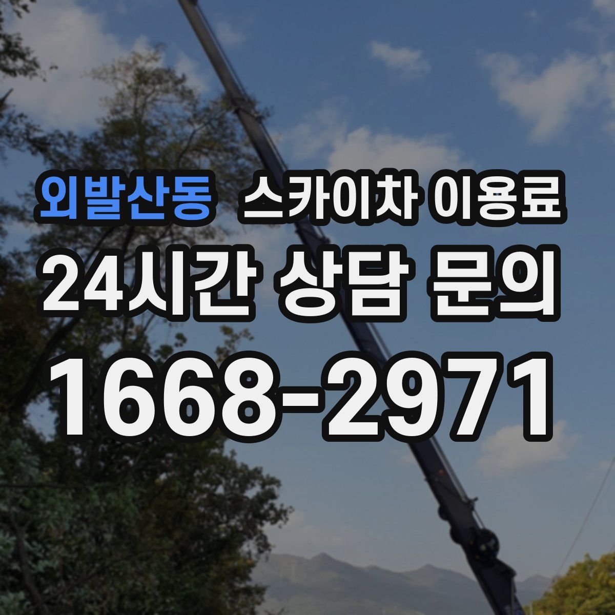 외발산동 스카이차 이용료