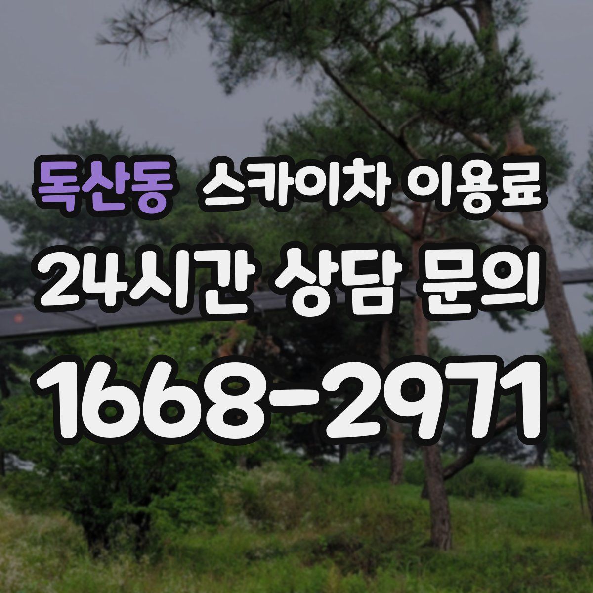 독산동 스카이차 이용료