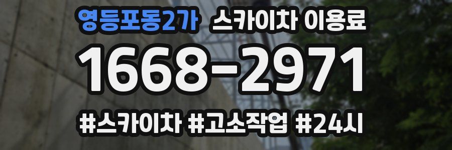 영등포동2가 스카이차 이용료