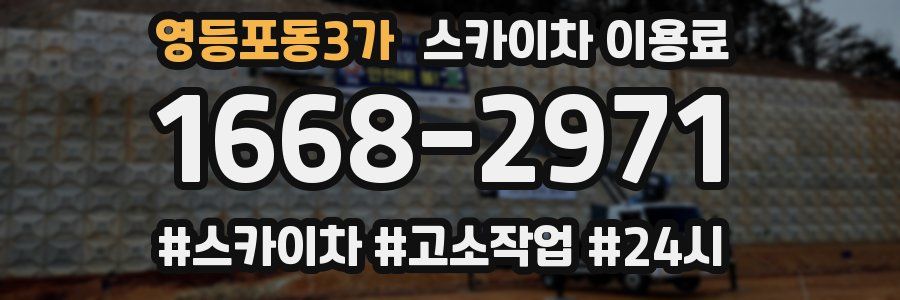 영등포동3가 스카이차 이용료