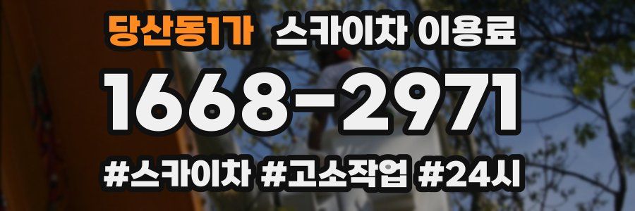 당산동1가 스카이차 이용료