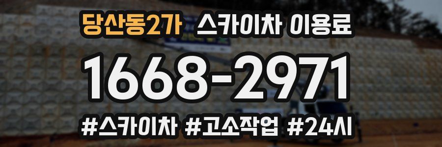 당산동2가 스카이차 이용료
