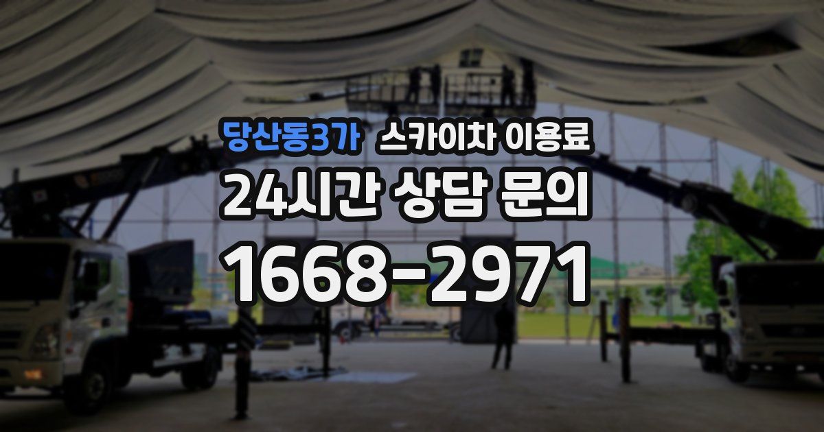 당산동3가 스카이차 이용료