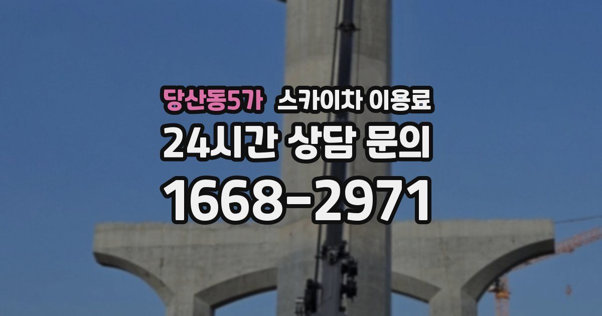 당산동5가 스카이차 이용료